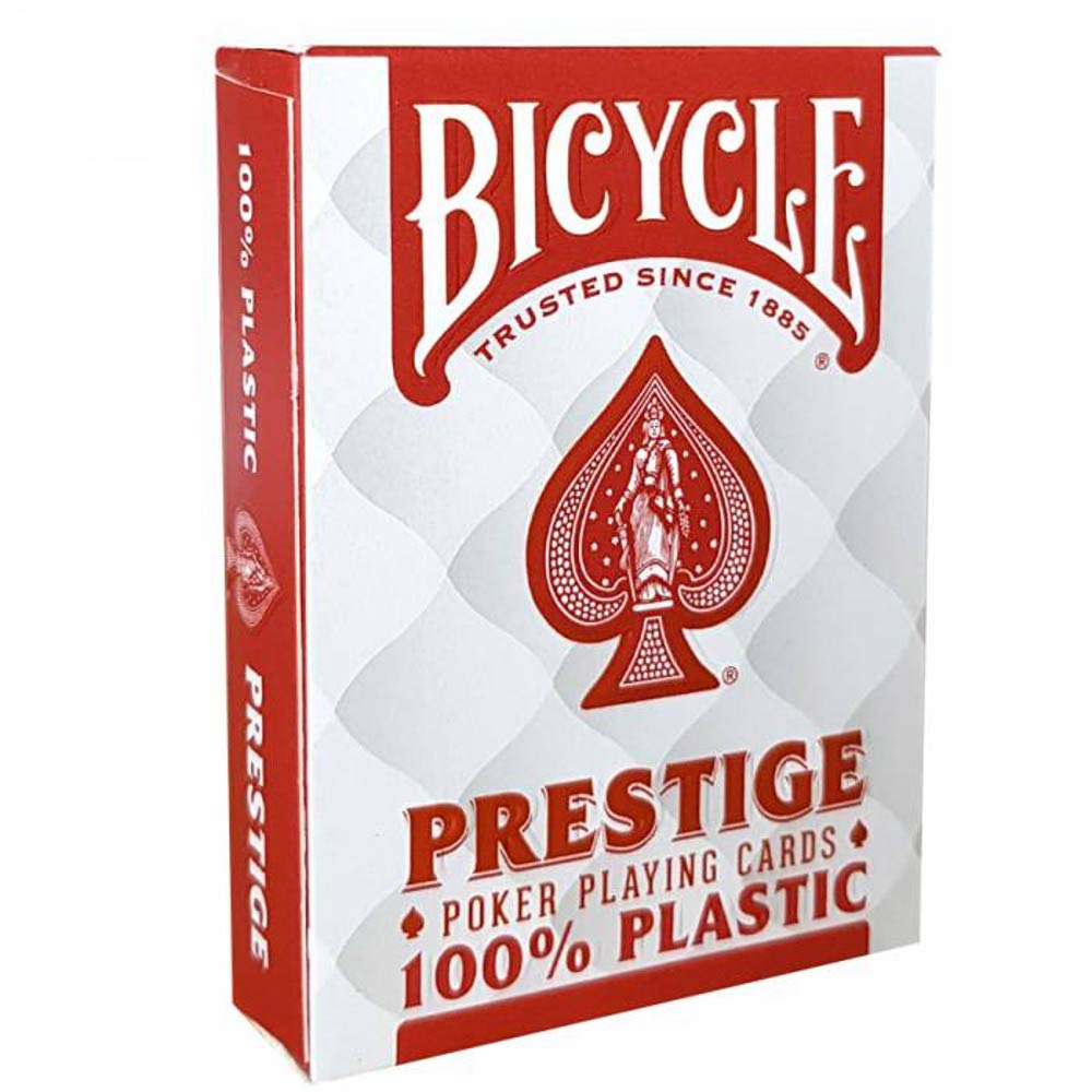 Jeu-de-54-cartes-100-Plastique-Bicycle-Prestige-3020-Rouge