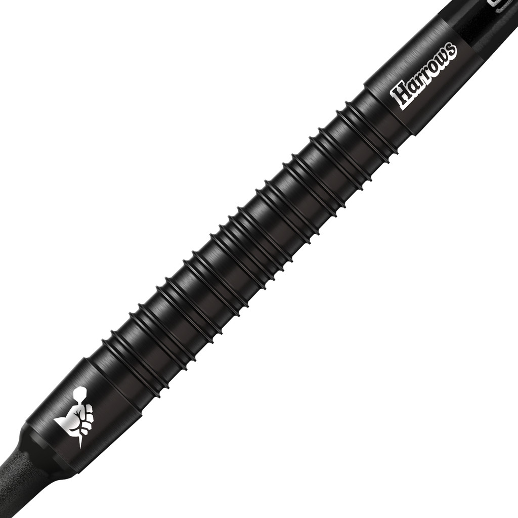 Fléchettes-Harrows-Supergrip-Black-Edition-90%-Tungstène-pointe-nylon-18g