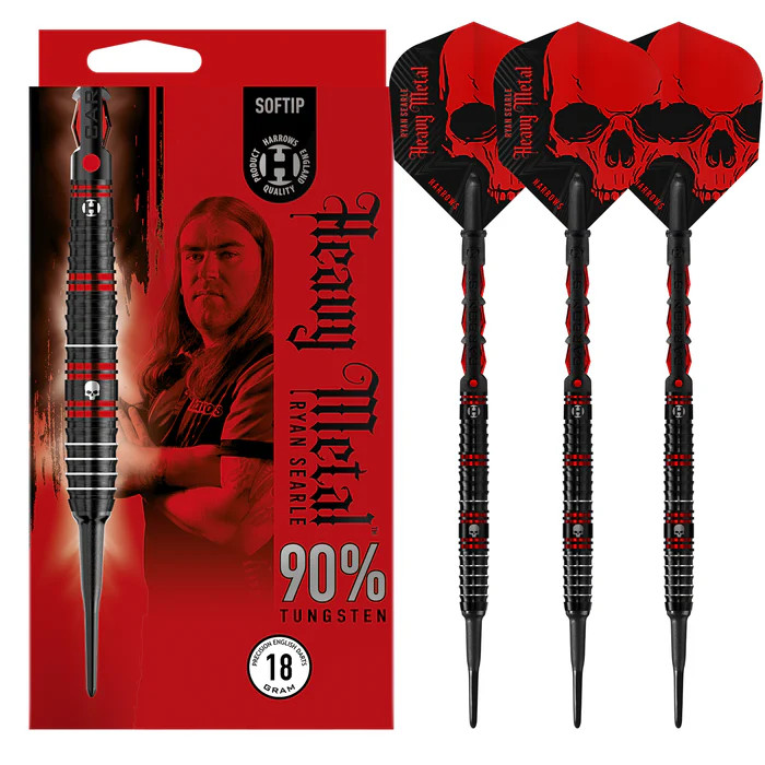 Fléchettes-Harrows-Ryan-Searle-90-Tungstène-pointe-nylon-20G