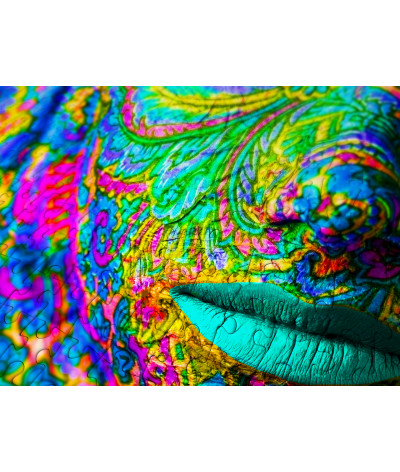 Puzzle 1000 pièces Woman with Color Art Makeup