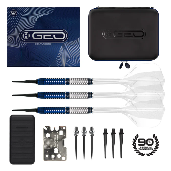 Fléchettes-Harrows-Geo-Parallel-pointe-nylon-Softip