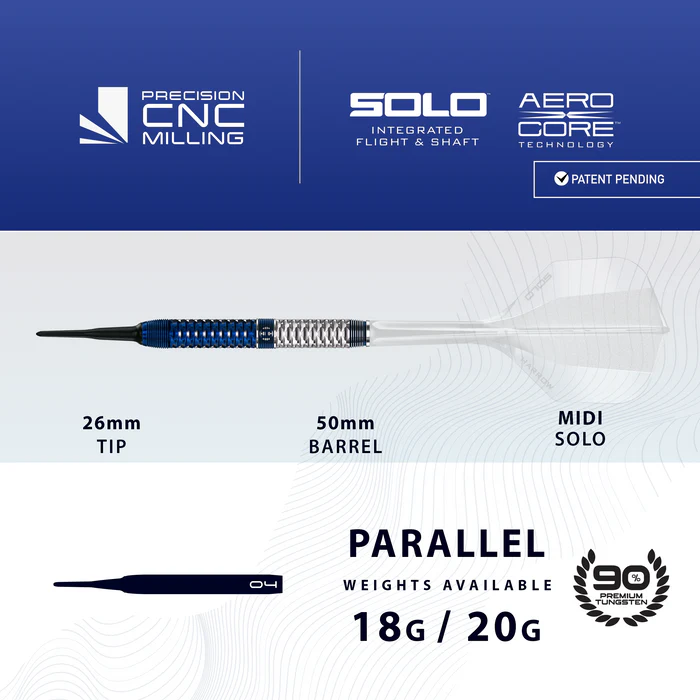 Fléchettes-Harrows-Geo-Parallel-pointe-nylon-Softip