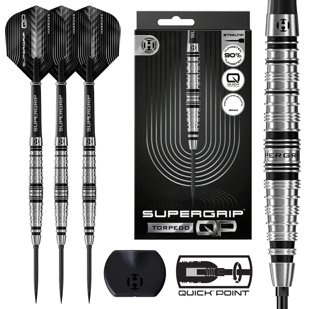 Harrows-steeltip-Supergrip-QP-Torpedo-90-tungsten