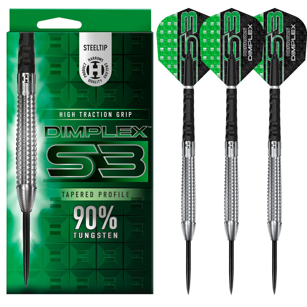 Fléchettes-Harrows-dimplex-S3-tapered-acier-steeltip