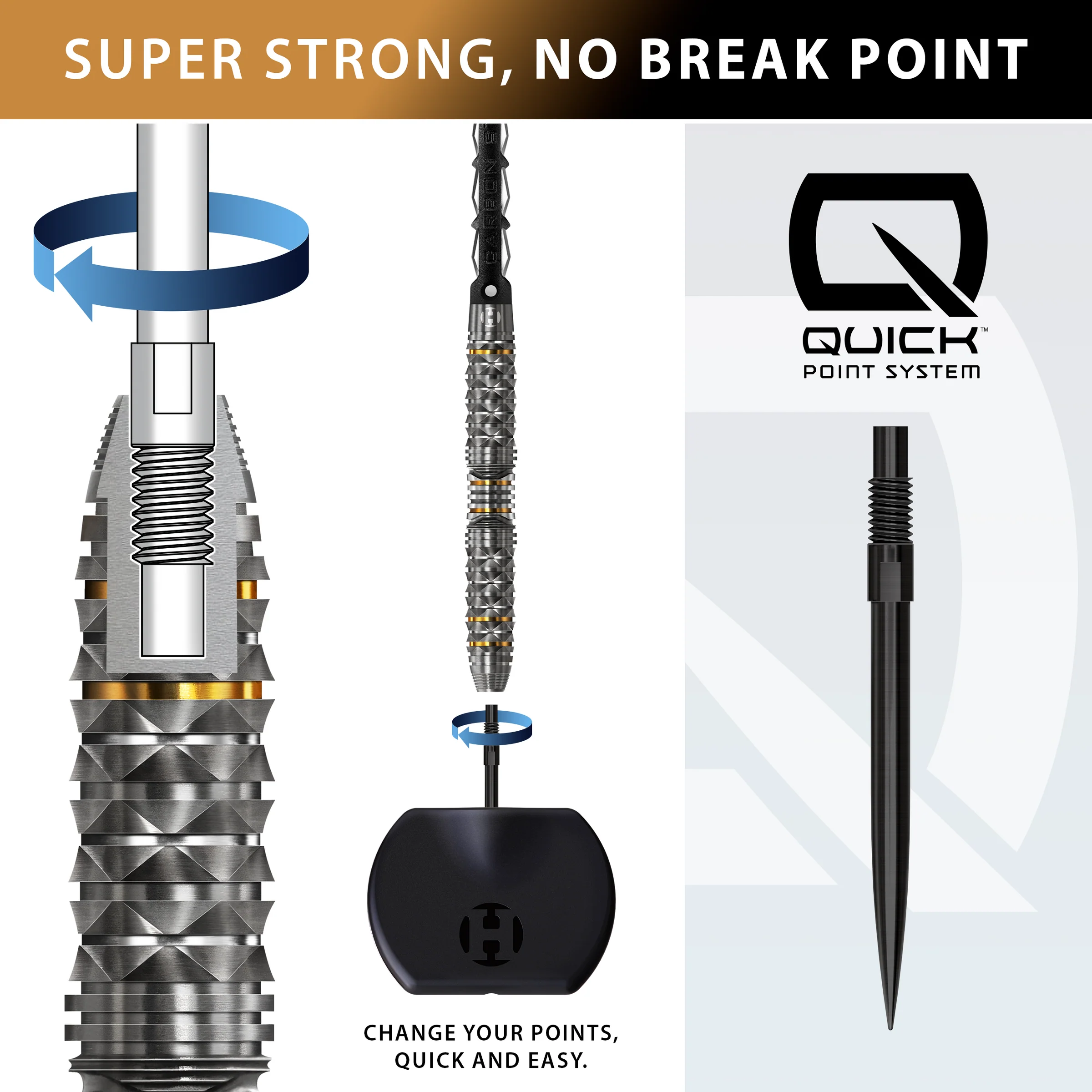 Fléchettes-Harrows-Opus-pointe-acier-steeltip-quick-point