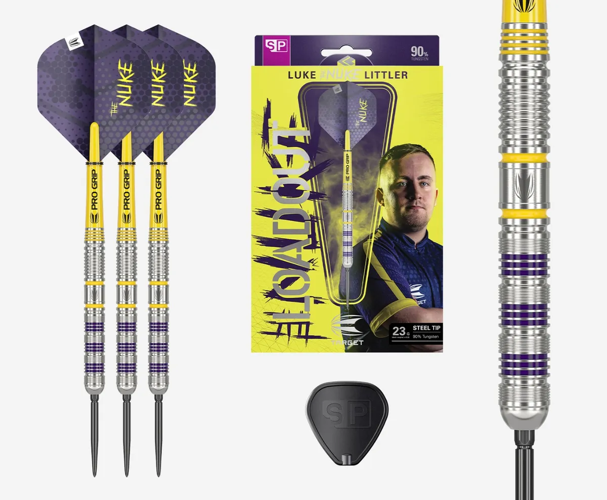 Fléchettes Target Luke LITTLER 90% pointe acier 23gr