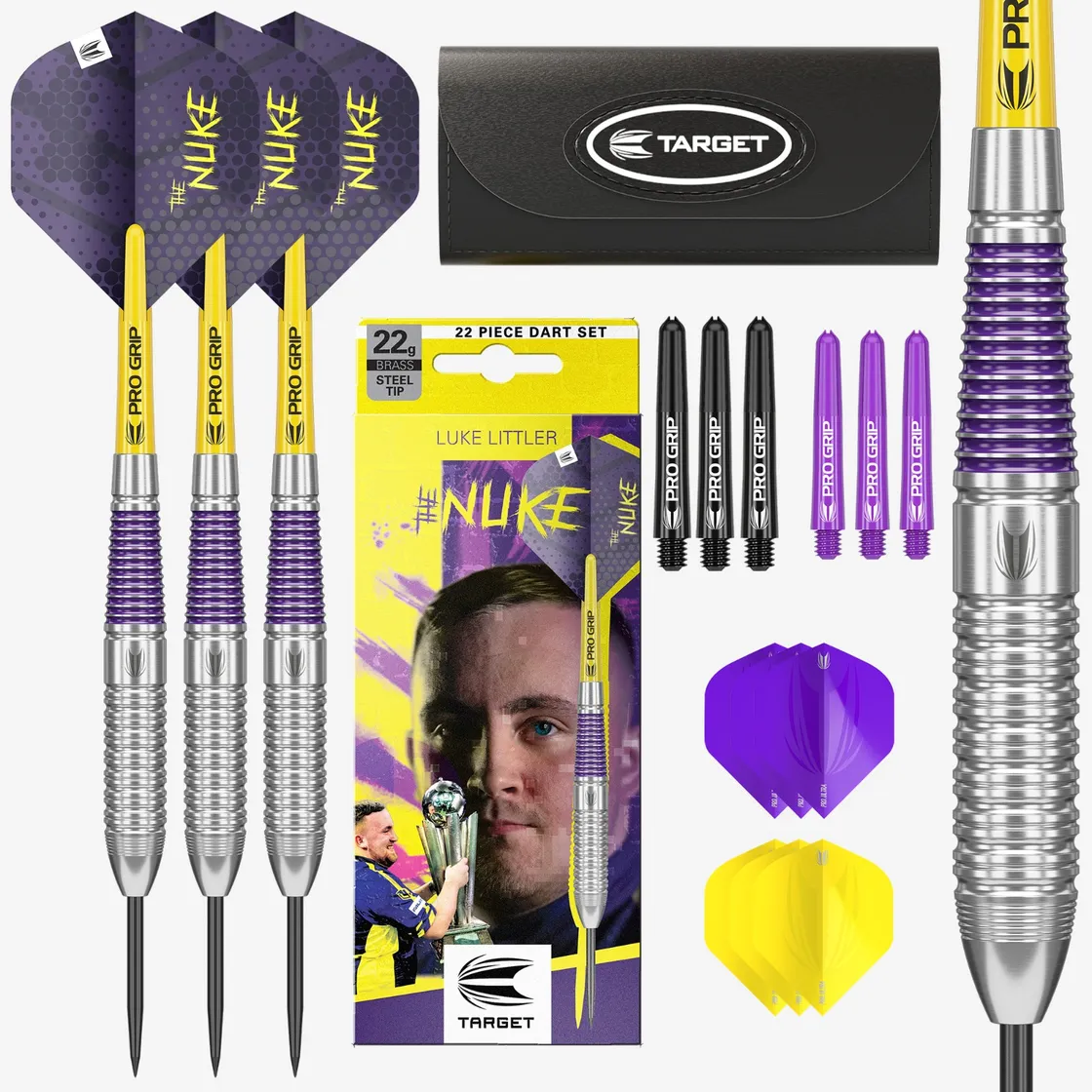 Fléchettes Target Luke LITTLER BRASS pointe acier 22gr