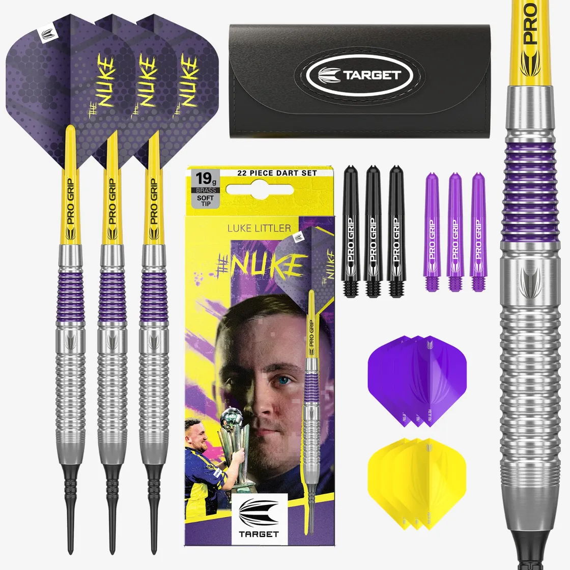 Fléchettes Target Luke LITTLER BRASS pointe nylon 19 gr