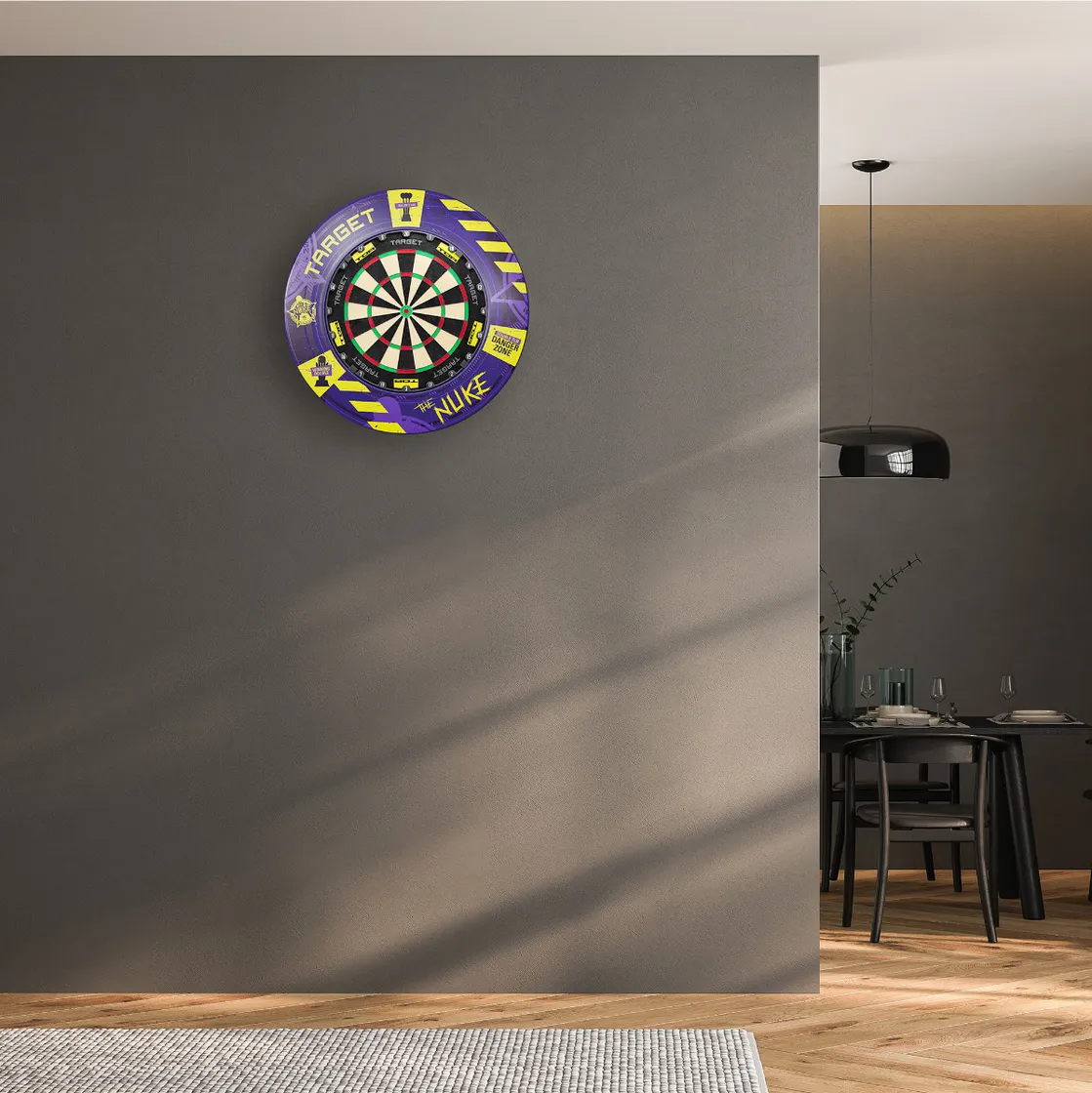 4 Pièces Dartboard Surround Harrows Black-Finition Velours