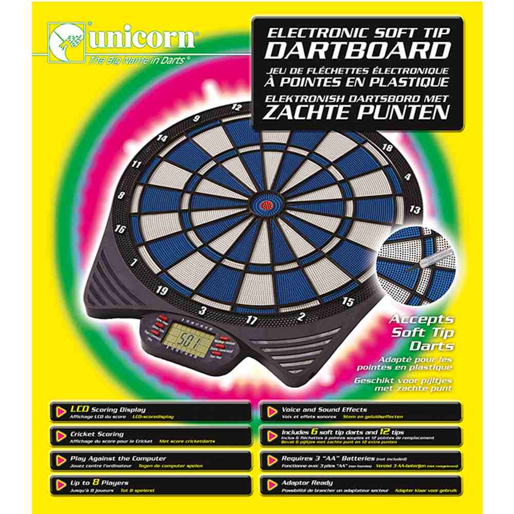 Cible électronique Unicorn ELECTRONIC SOFT TIP DARTBOARD