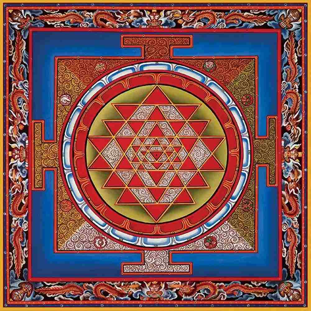 Puzzle-PAUL-HEUSSENSTAMM-SRI-YANTRA-100-pièces-AA931