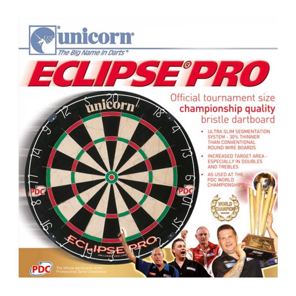 Cible-Traditionnelle-Unicorn-Eclipse-pro-Bristle-Dartboard