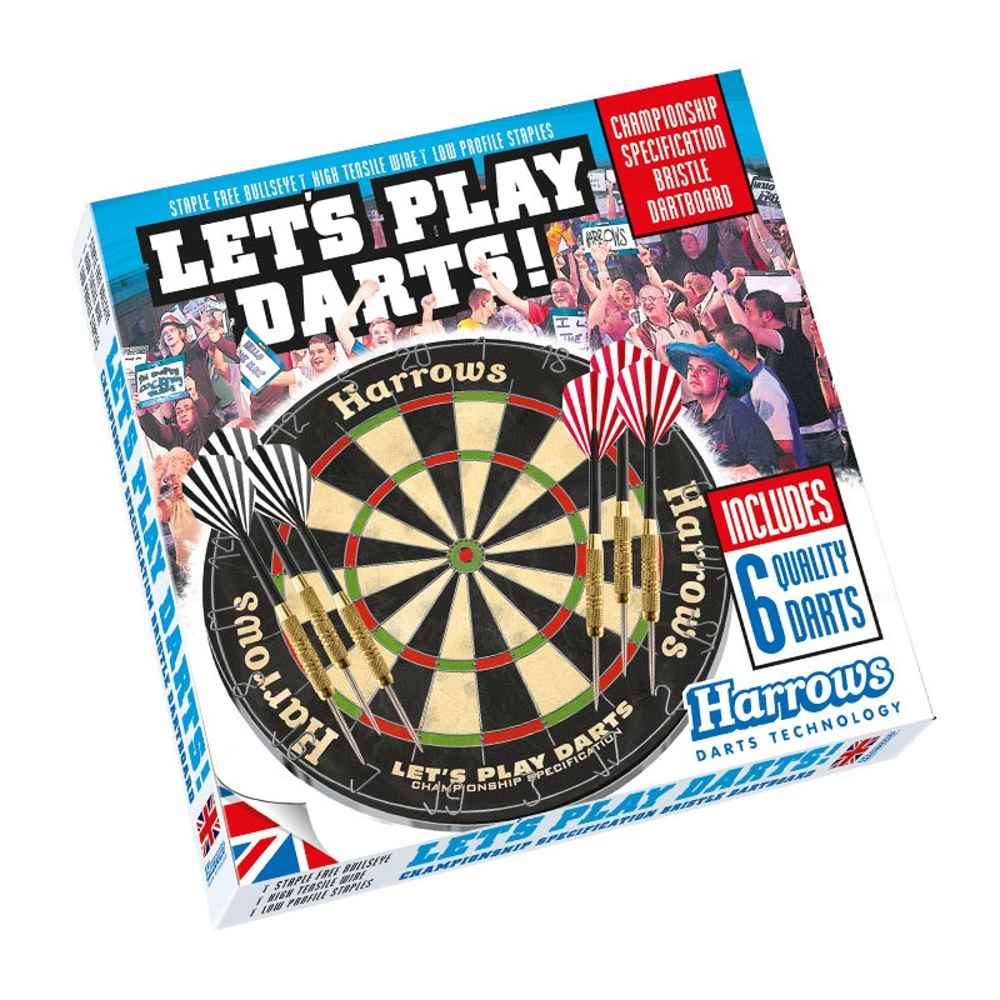 Cible-Traditionnelles-HARROWS-Lets-play-darts-6-flechettes