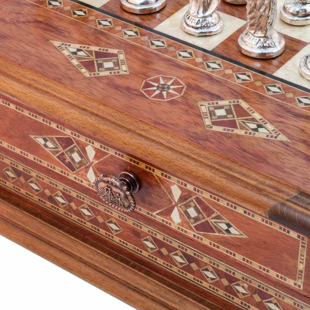Coffret-d\'échecs-Octogonal-54cm-Helena-Noir-black