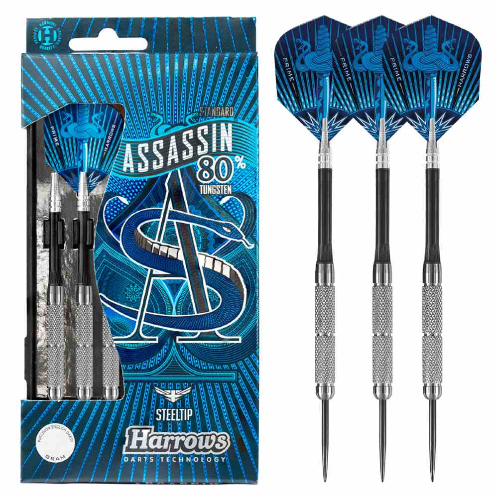 Flechettes-HARROWS-Assassin-Light-80-Tungstene-pointe-ac-4-24GK