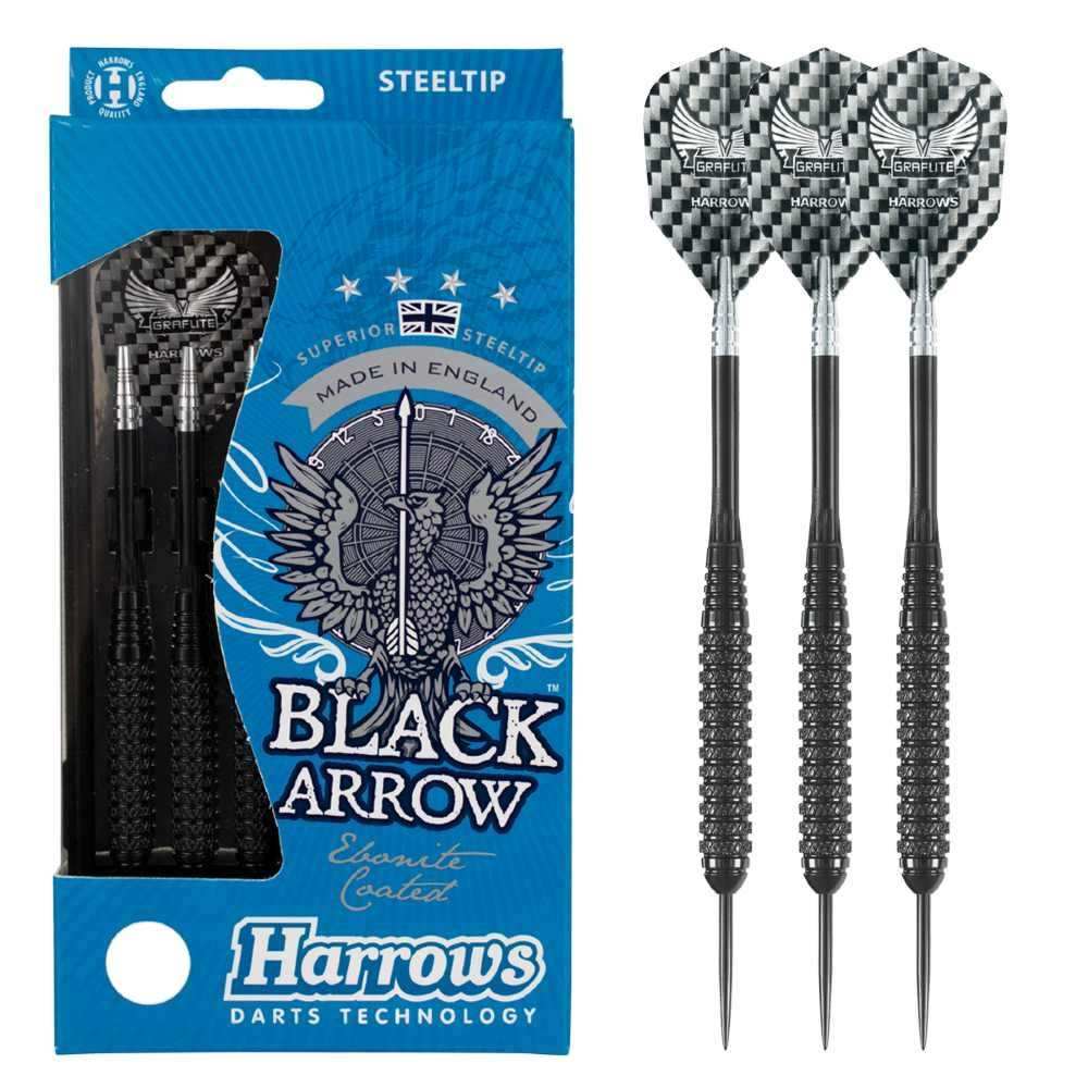 Flechettes-HARROWS-Black-Arrow-GK-pointe-acier