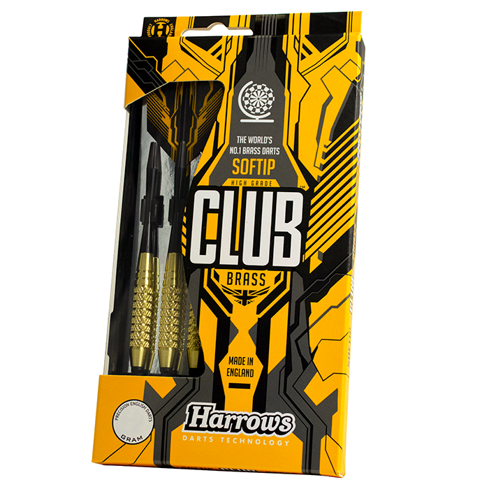 Fléchettes-Harrows-Club-Brass-pointe-nylon-18GK