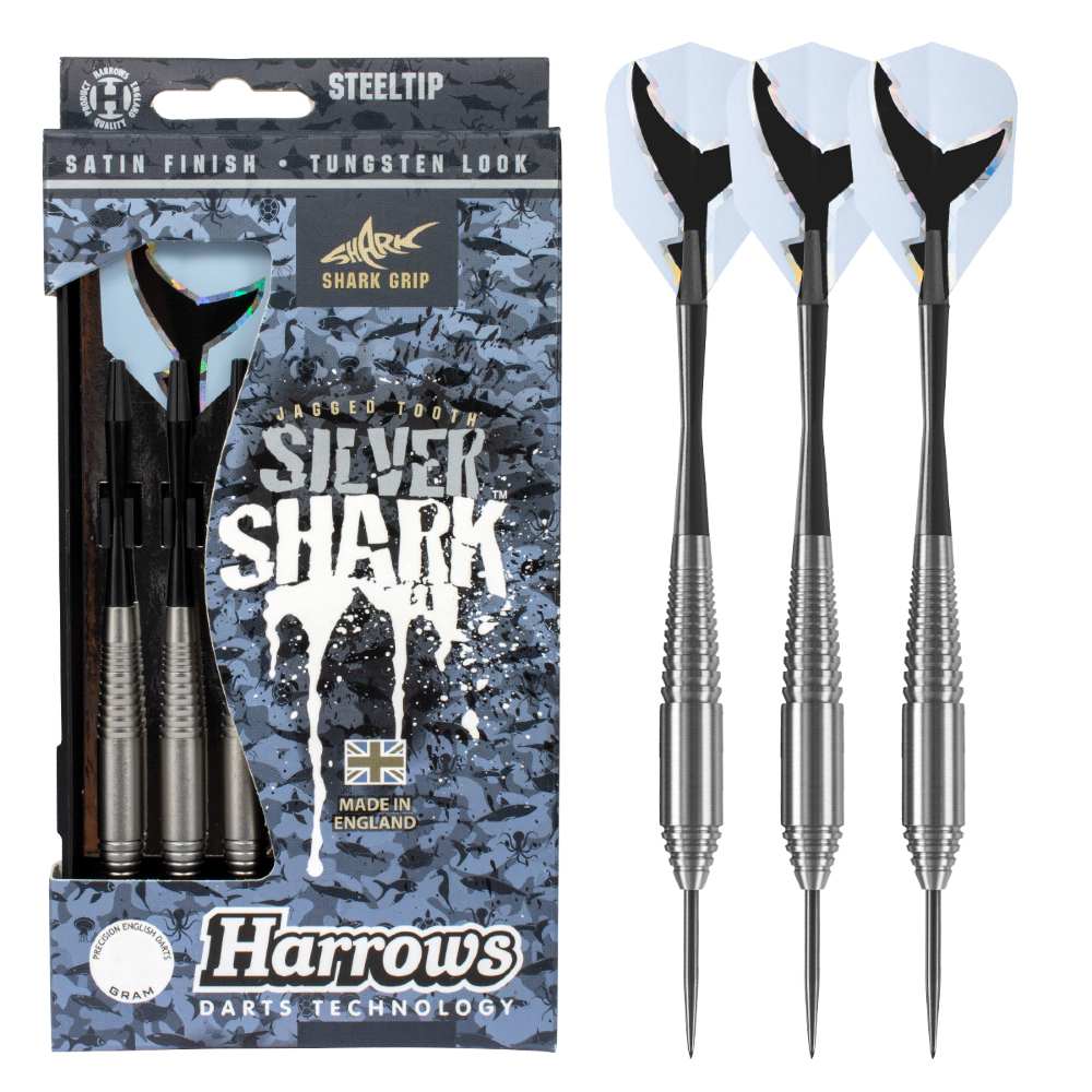 Flechettes-HARROWS-Silver-Shark-GR-pointe-acier-23GR