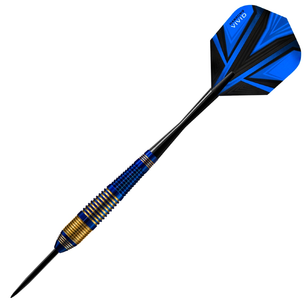Fléchettes-Harrows-Vivid-pointe-acier-23GR-Bleu