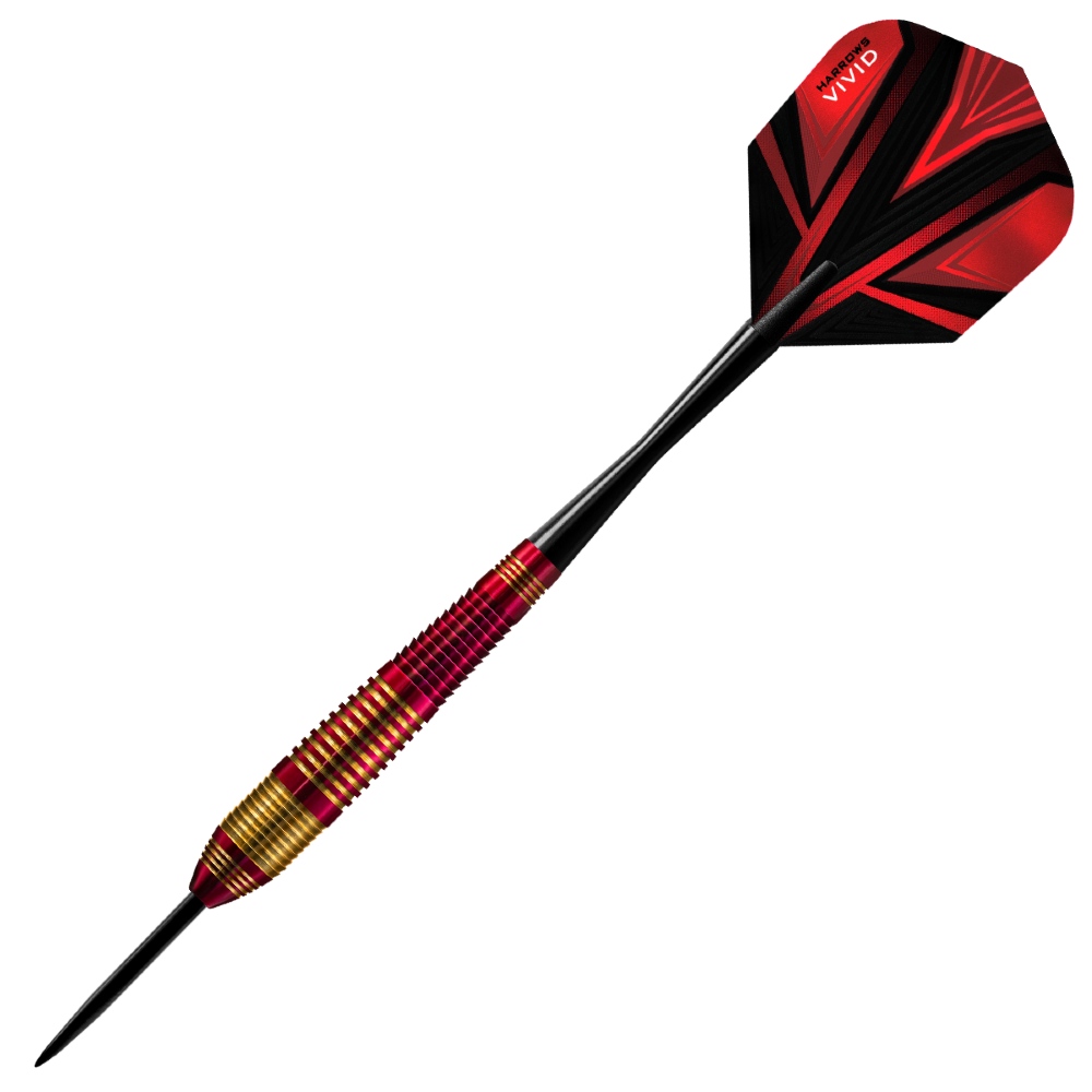 Fléchettes-Harrows-Vivid-pointe-acier-24GR-Rouge