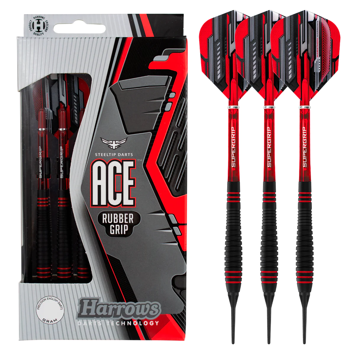 Fléchettes-Harrows-Ace-pointe-nylon-16GR