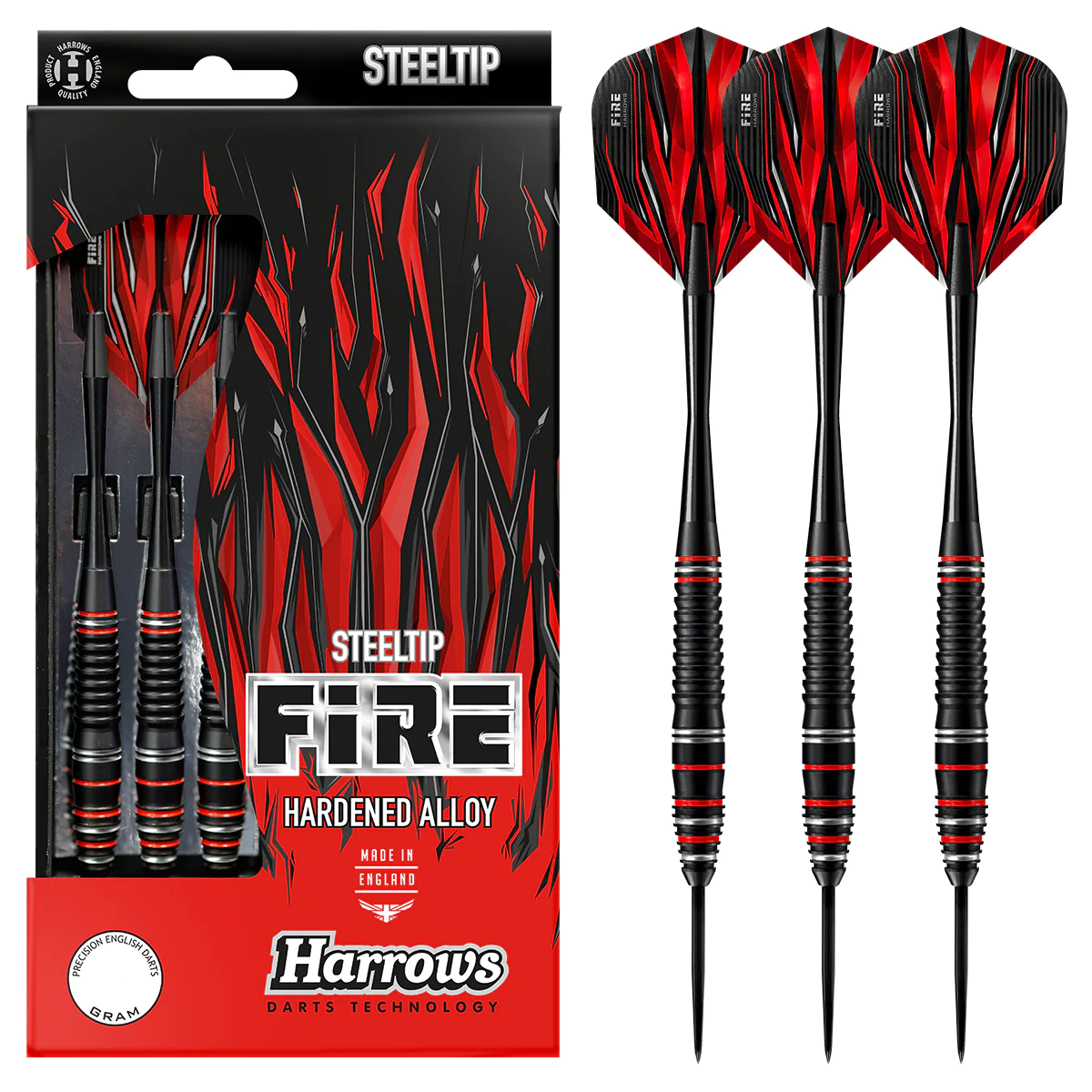 Fléchettes-HARROWS-Fire-High-Grade-Aloy-pointe-acier-21GR