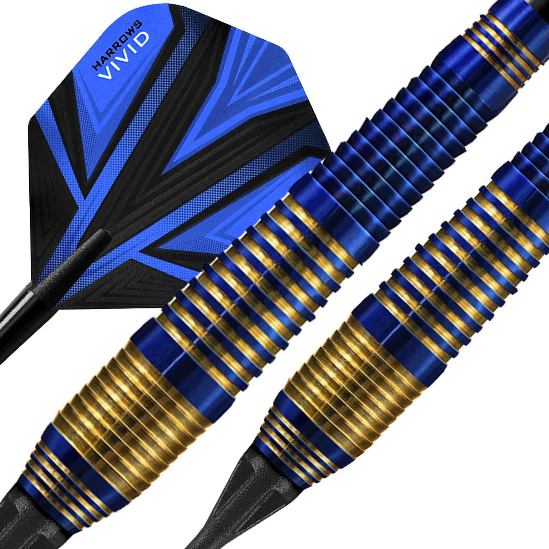 Fléchettes-Harrows-Vivid-18GR-pointe-nylon-Bleu