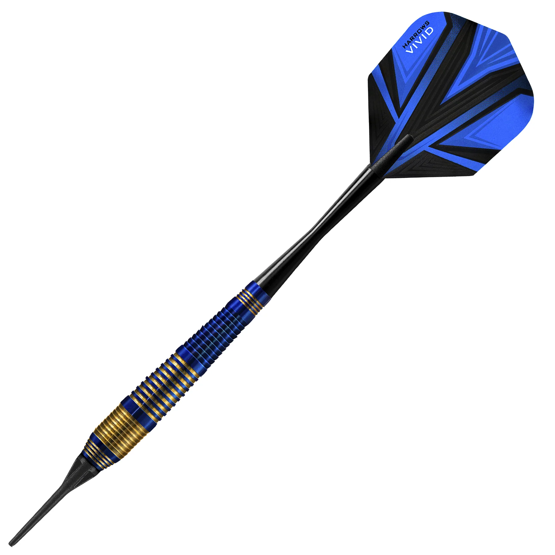 Fléchettes-Harrows-Vivid-18GR-pointe-nylon-Bleu