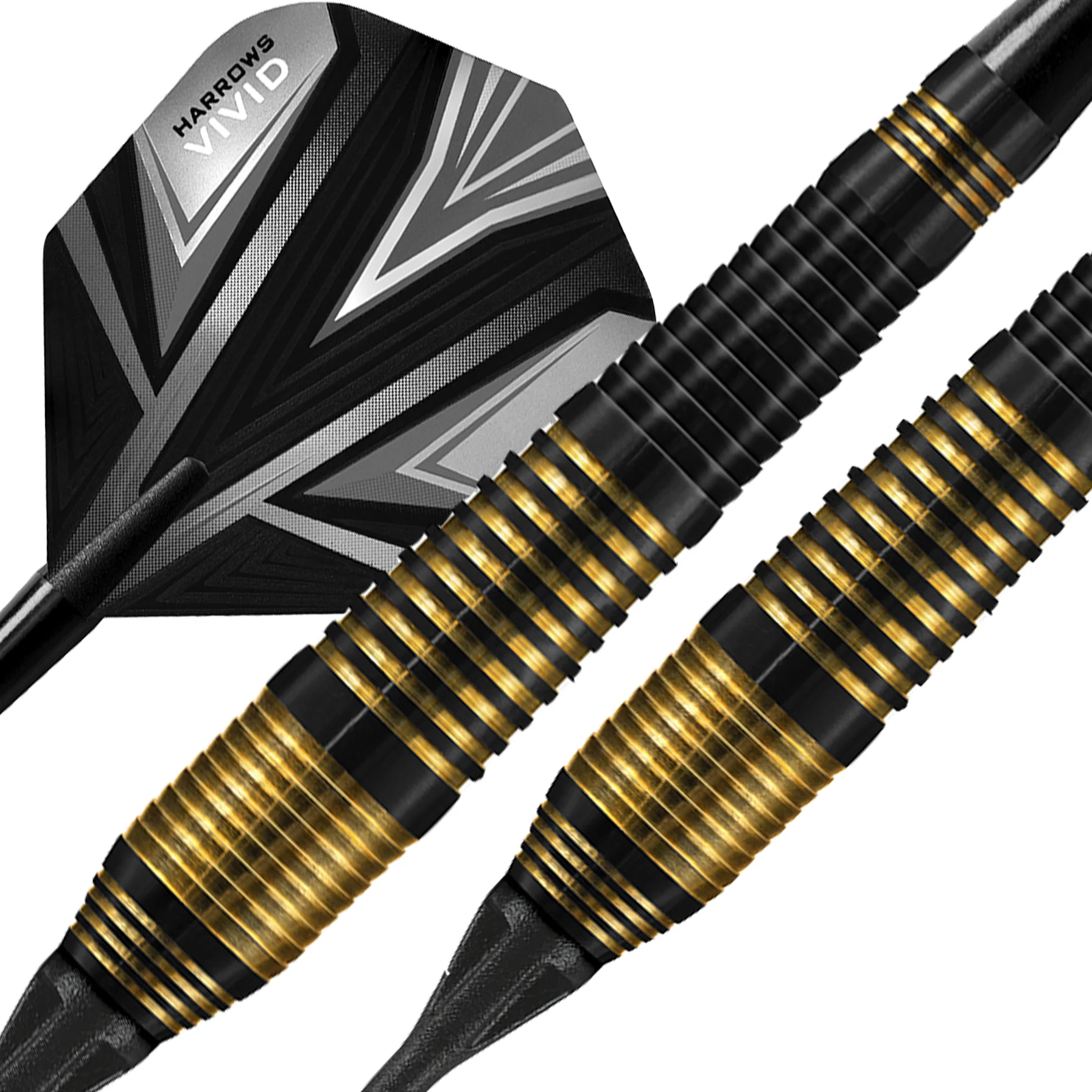 Fléchettes-Harrows-Vivid-18GR-pointe-nylon-Noir