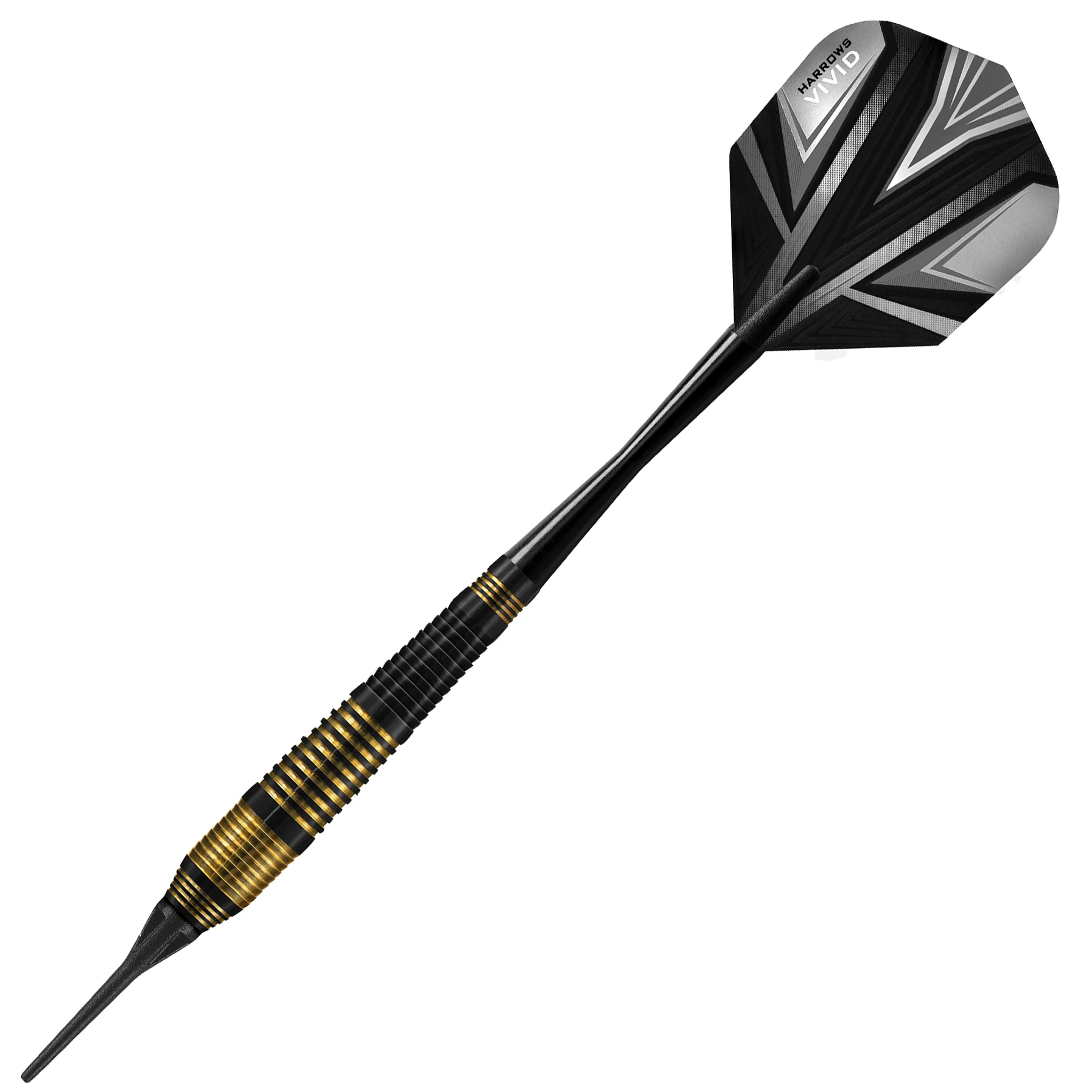 Fléchettes-Harrows-Vivid-18GR-pointe-nylon-Noir