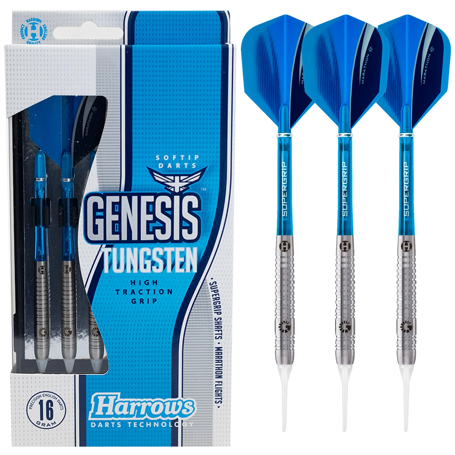 Fléchettes-Harrows-Genesis-pointe-nylon-18GR-A