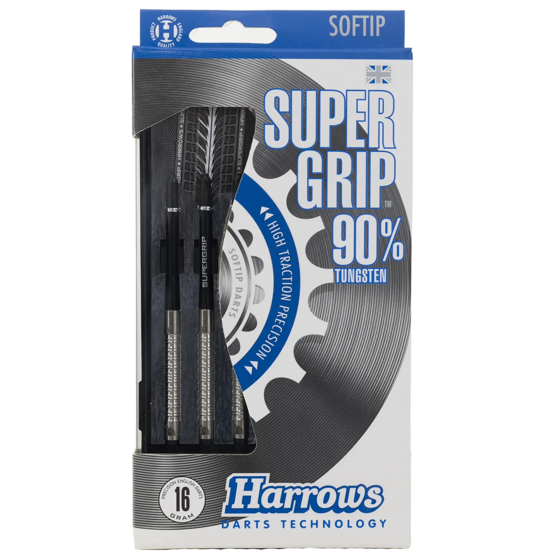 Fléchettes-Harrows-Supergrip-90%-Tungstène-pointe-nylon-20GR