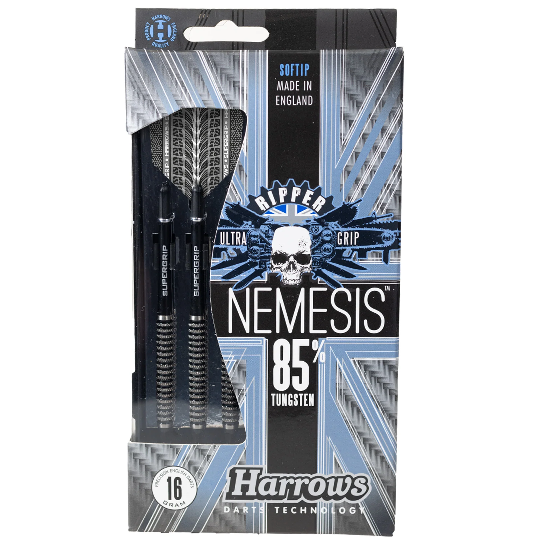 Fléchettes-Harrows-Nemesis-GK-85%-Tungstène-pointe-nylon-20GK