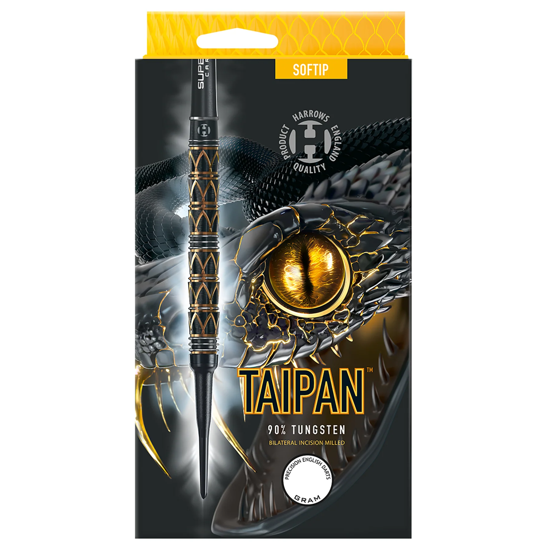 Fléchettes-Harrows-Taipan-90%-Tungstène-18GR-pointe-nylon