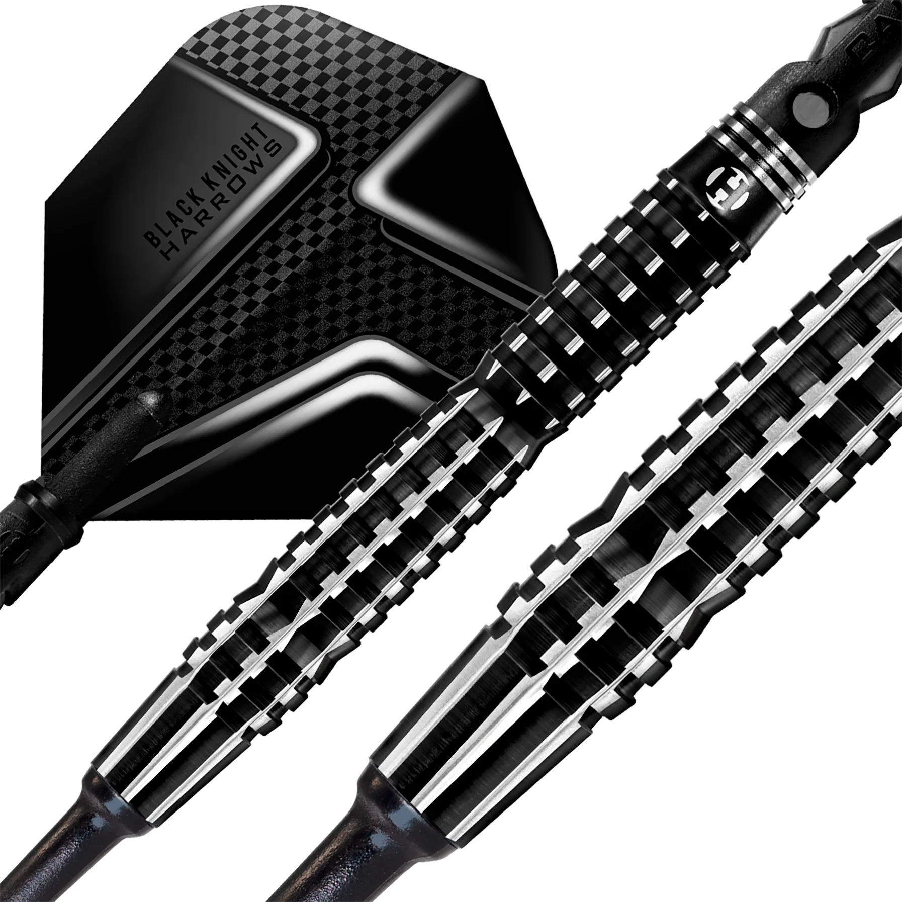 Fléchettes-Harrows-Black-Knight-90%-Tungstène-18GR-pointe-nylon