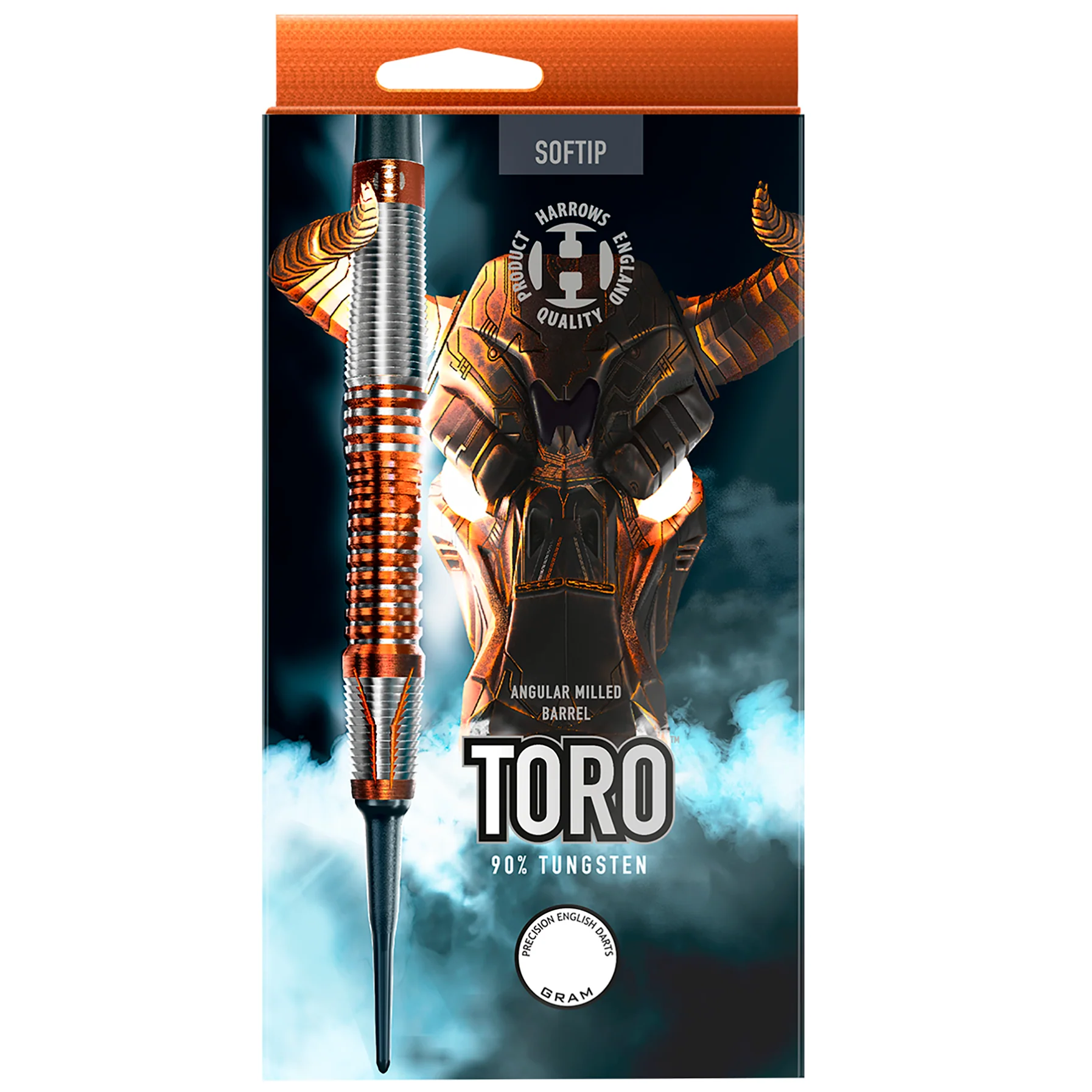 flechettes-Harrows-Toro-90%-Tungstene-18GR-pointe-nylon