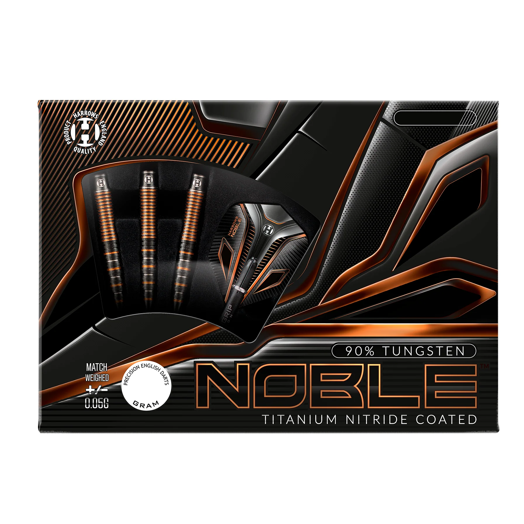 Fléchettes-Harrows-Noble-18GR-90%-Tungstène-pointe-nylon