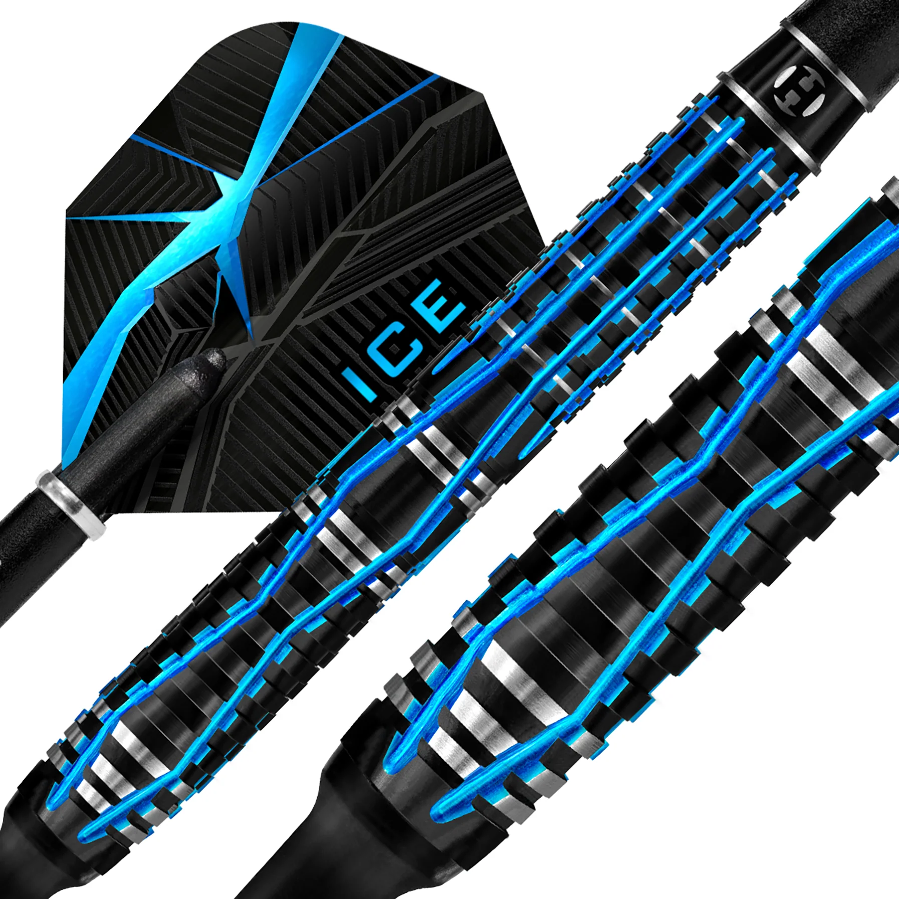 Fléchettes-Harrows-Ice-Recut-90%-Tungstène-pointe-nylon