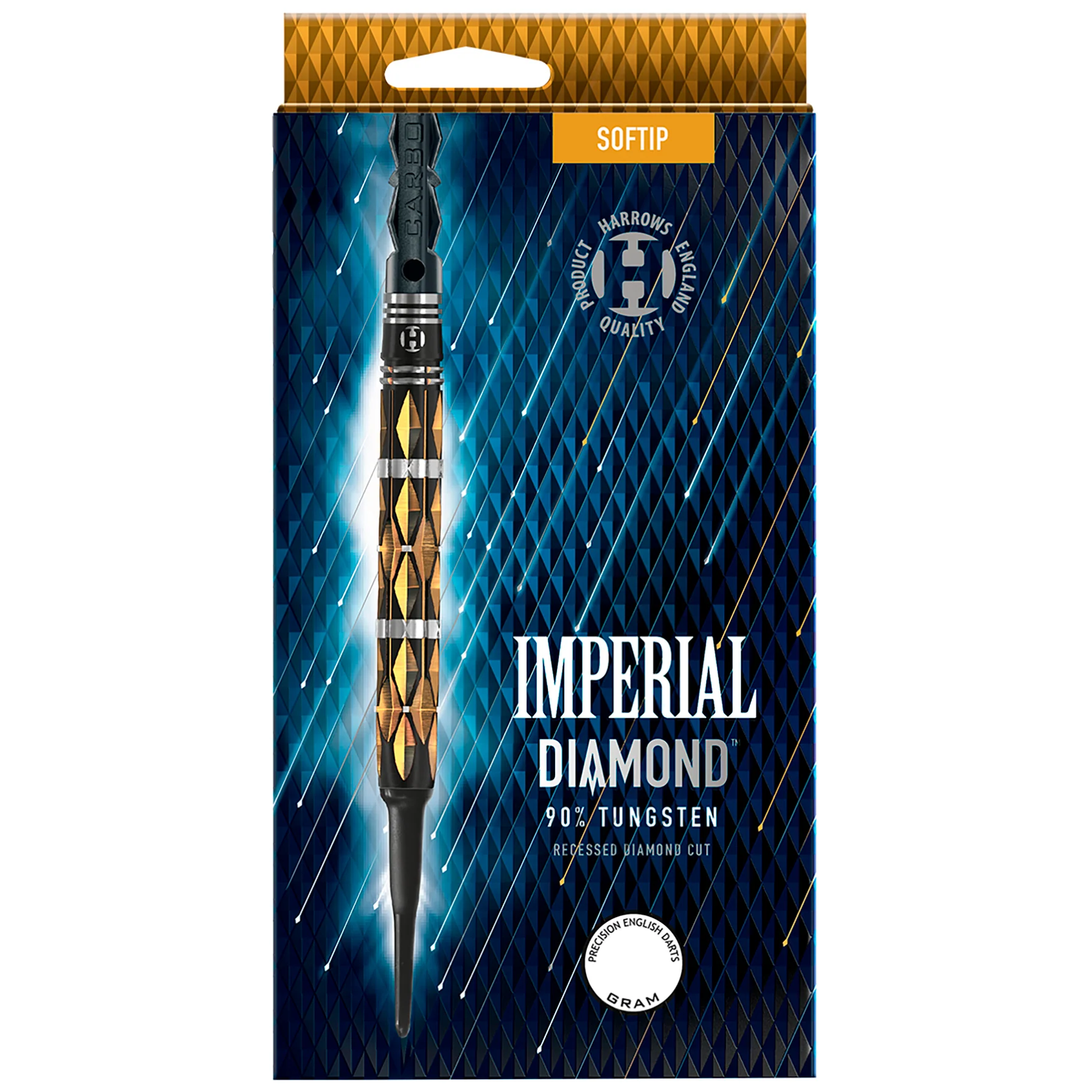 Fléchettes-Harrows-Impérial-Diamond-90%-Tungstène-18GR-pointe-nylon