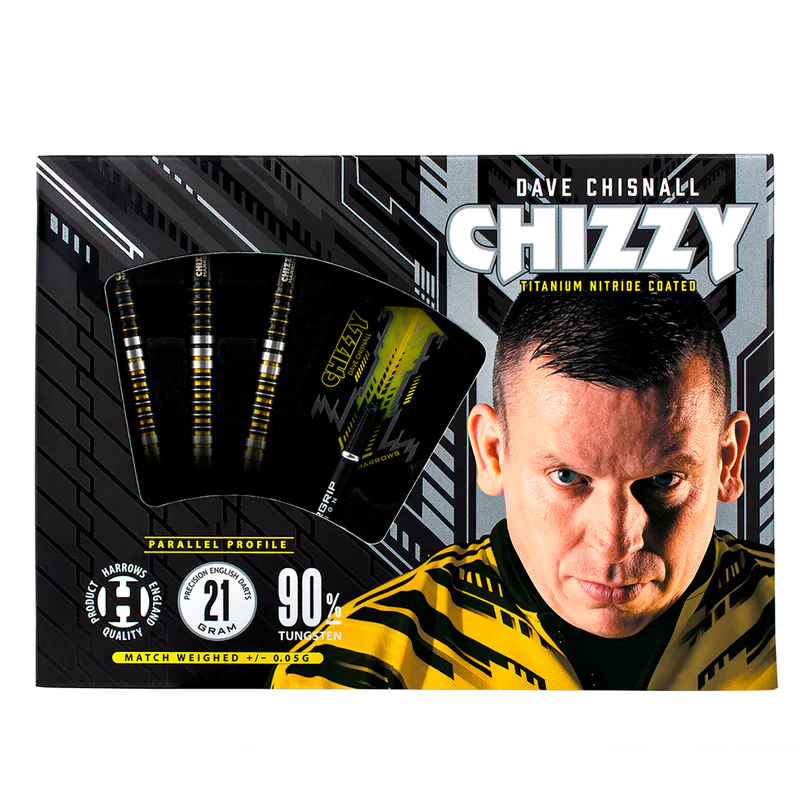 Fléchettes-Harrows-Chizzy-18GR-90%-Tungstène-pointe-nylon