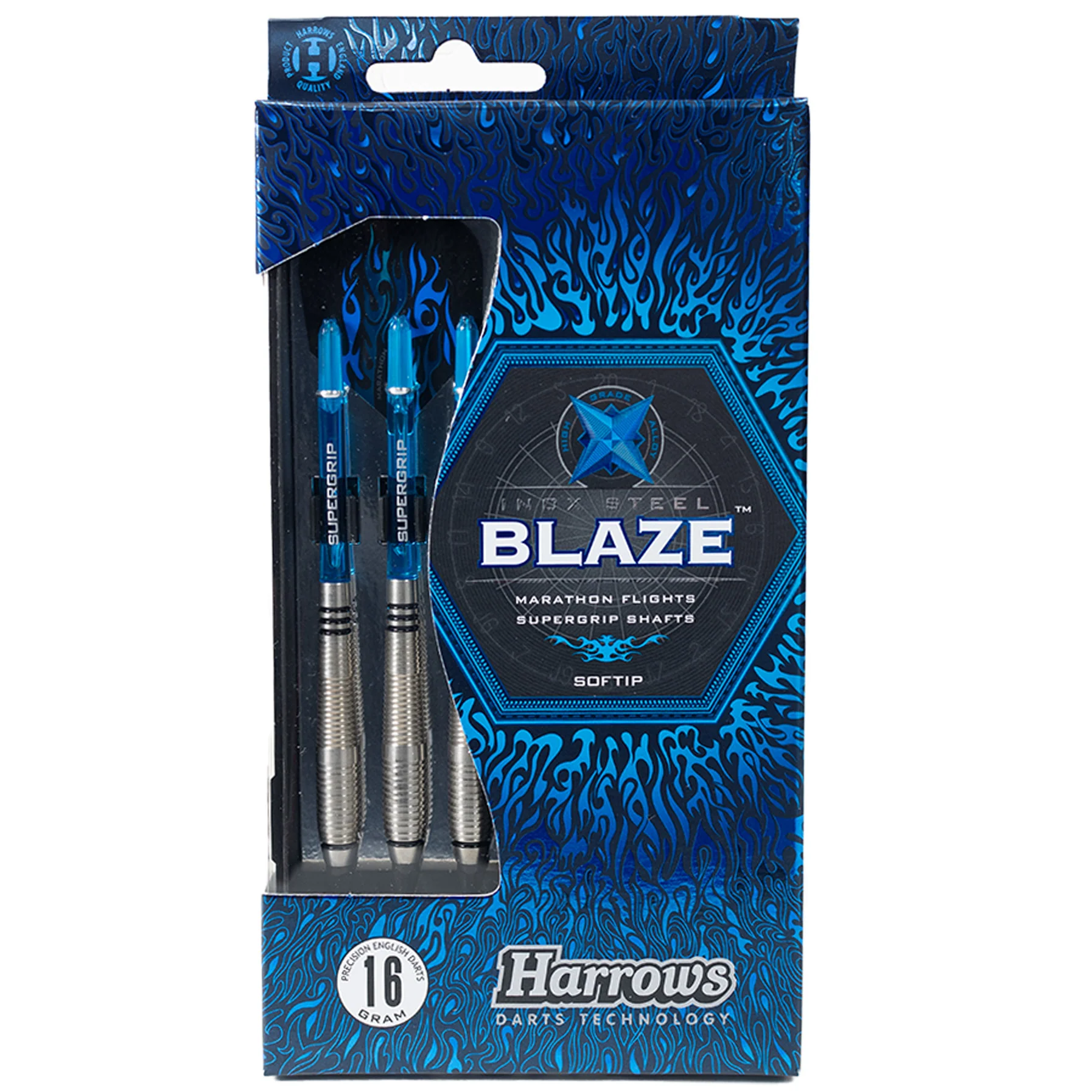 Fléchettes-Harrows-Blaze-pointe-nylon-16GR-A