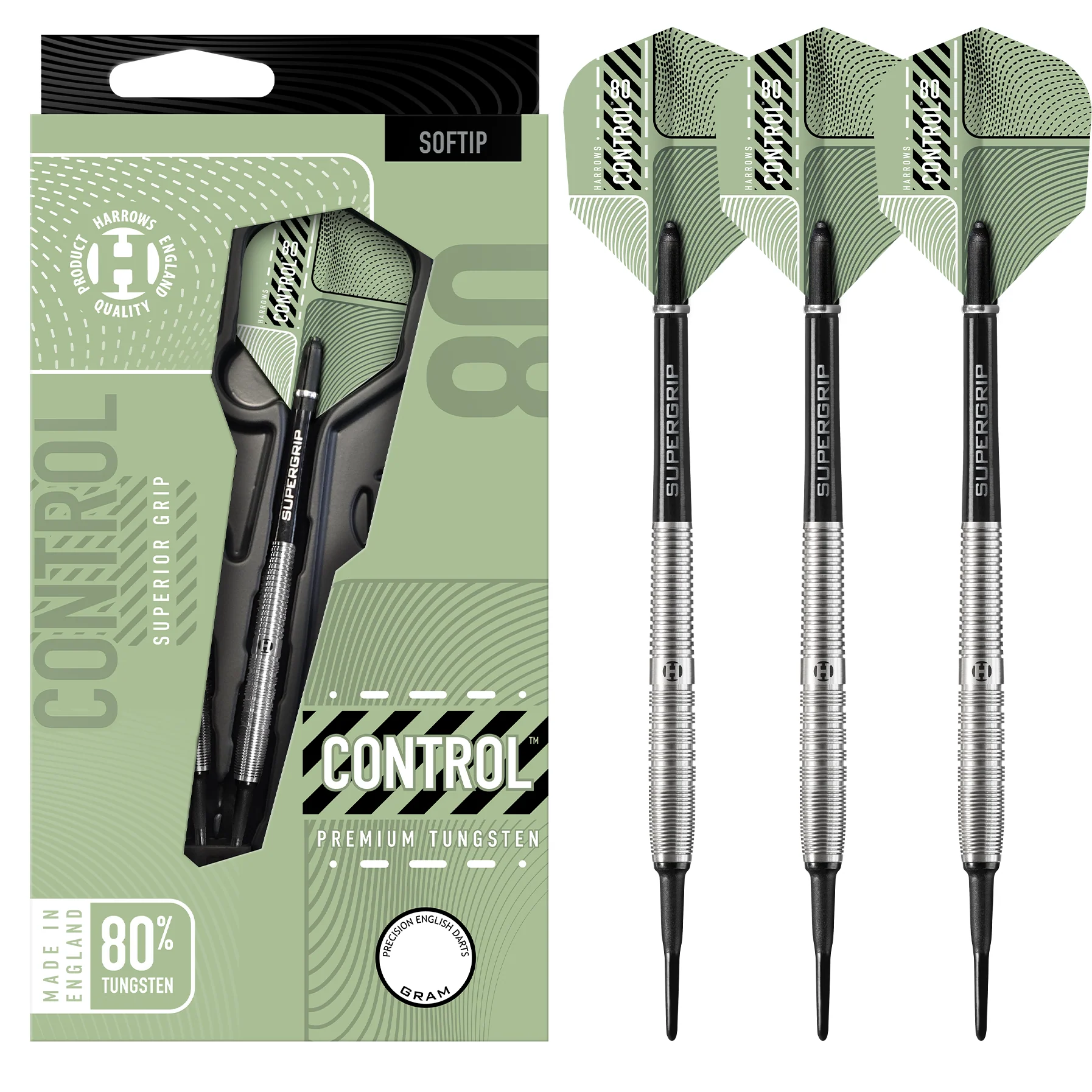 Control Tapered Fléchettes Harrows nylon 18 grammes