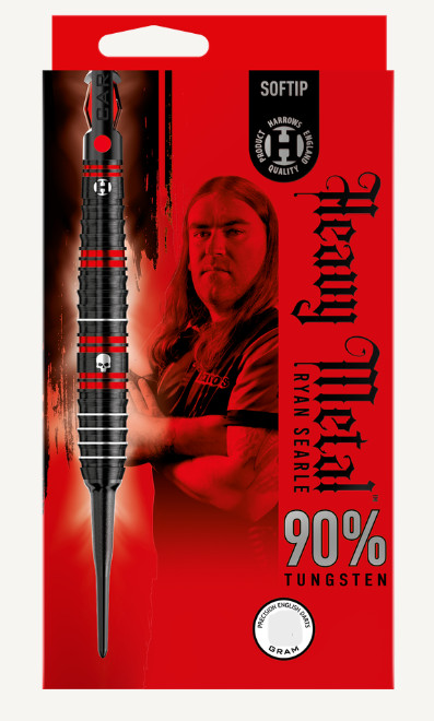 Fléchettes-Harrows-Ryan-Searle-90-Tungstène-pointe-nylon-18G