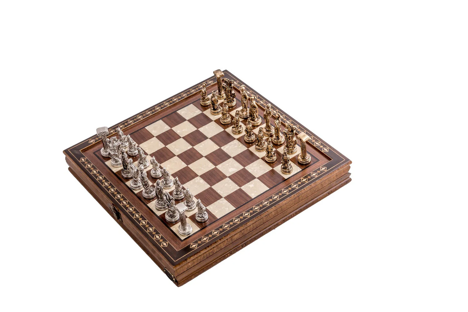 Coffret-d\'échecs-bois-de-rose-nacre-Hero-35cm-Helena-Noyer